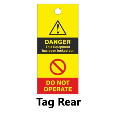 Yellow Exclamation Lockout Tagout Tags #2